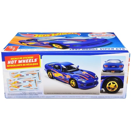 Amt 1349M Skill 1 Snap Model Kit 1997 Dodge Viper GTS Hot Wheels 1-25 Scale Model Car AMT1349M